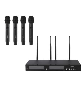 RWS-4HD Беспроводная микрофонная система, 4 ручных передатчика, LAudio-0