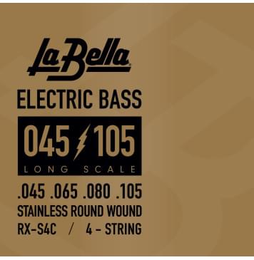 RX-S4C RX – Stainless Комплект струн для бас-гитары, нерж.сталь, 45-105, La Bella-0