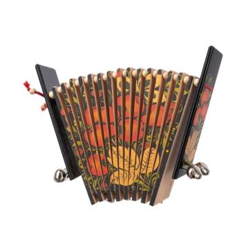 MS-K1-TR-04 Трещотка пластинчатая «малютка», с бубенцами, 1 категория, Мастерская Сереброва-0