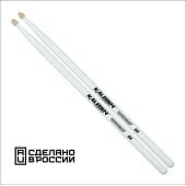 7KLHBW5A 5A Барабанные палочки, граб, деревянный наконечник, белые, Kaledin Drumsticks