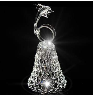 GH-L025 Колокольчик хрустальный «Дельфин», малый, Гусь Хрустальный-0