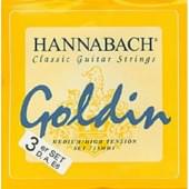 7257MHT GOLDIN Комплект басовых струн (3шт) для классической гитары, карбон/голдин Hannabach