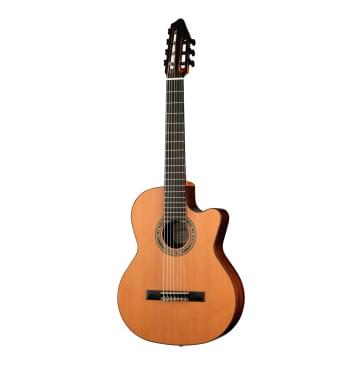 F65CW-7S Performer Series Fiesta Электро-акустическая 7-струнная класс. гитара, с вырезом, Kremona-0