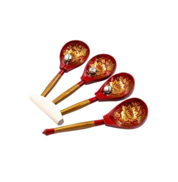 MS-K2-LZ-07 Ложки веерные с бубенцами, Мастерская Сереброва-0