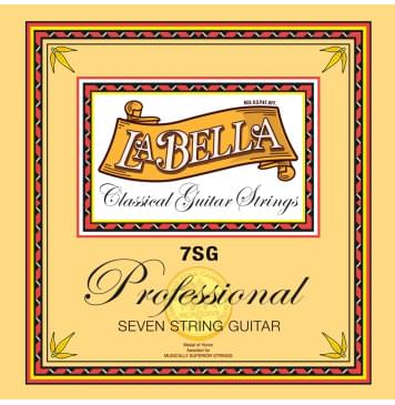 7SG Professional Комплект струн для 7-струнной классической гитары, посеребренные, La Bella-0