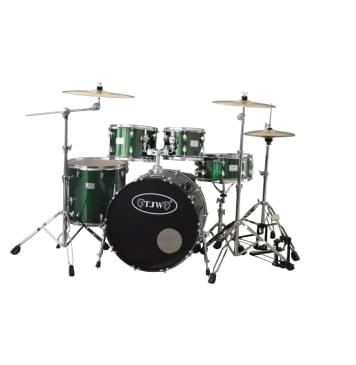 JW225-E5-GR Барабанная установка (2 коробки), зеленая, TJW-0