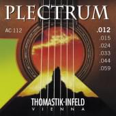 AC112 Plectrum Комплект струн для акустической гитары, сталь/бронза, 012-059, Thomastik