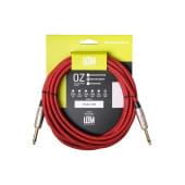 FAS-3(RD/BK) Кабель инструментальный, красный/черный, 3м, Leem