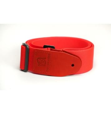 MB5031-090 Ремень для гитары, нейлоновый, красный, Mamba straps-0