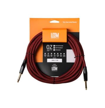 FRS-5(RD/BK) Кабель инструментальный, красный/черный, 5м, Leem-0