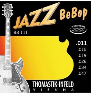 BB111 Jazz BeBob Комплект струн для электрогитары, Еxtra Light, сталь/никель, 11-47, Thomastik-0