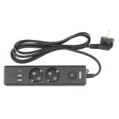 PC-5B-2M PowerCube Удлинитель, 2 розетки, 3 USB-порта, Электрическая мануфактура