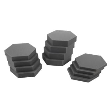 АП77-ЧЁРНЫЙ Акустический поролон Соты (12шт) 210х240х20/35/55, АТЕХ-0