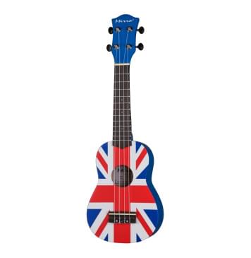 UK-300-21-YG Укулеле сопрано, с рисунком Union Jack, Mirra-0