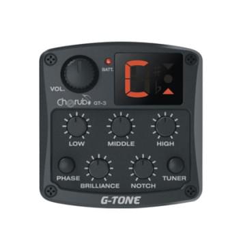 GT-3 Гитарный эквалайзер цифровой 4-х полосный с тюнером и контролем обратной связи, Cherub-0