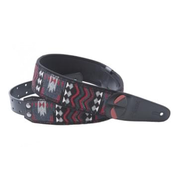 8401070010708 Mojo Azteca Black Ремень для гитары, RightOn Straps-0