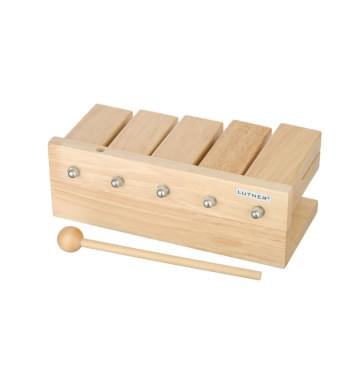 FLT-255 Агого, тон-блок деревянный, набор из 5 штук, с палочками. Fleet-0