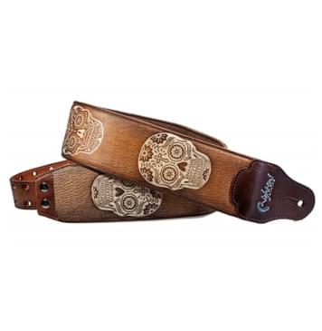 8401050080387 Leathercraft Sugar Light Brown Ремень для гитары, RightOn Straps-0