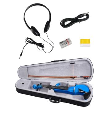 HVE/HVE-06C Электроскрипка, с футляром и смычком, Foix-0