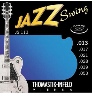 JS113 Jazz Swing Комплект струн для акустической гитары, Medium, сталь/никель, 13-53, Thomastik-0