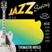 JS112 Jazz Swing Комплект струн для акустической гитары, Medium Light, сталь/никель,12-50, Thomastik