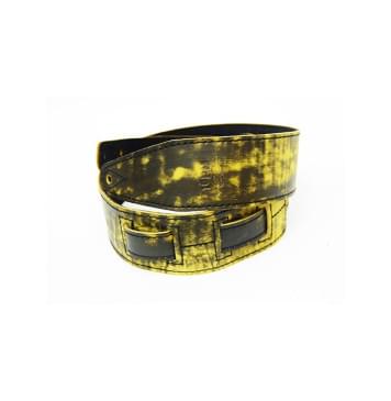 FL60024L21L Leather 21 Ремень для гитары, кожаный, дижон, Fidel-0