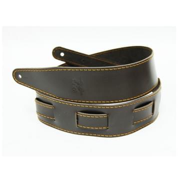 FL111020LP Premier Ремень для гитары, кожаный, темный шоколад, Fidel-0