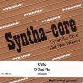 186201 Syntha-core Отдельная струна А/Ля для виолончели размером 4/4, комплект 4 шт, Pyramid