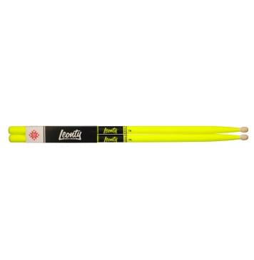 LFL7A Fluorescent Lemon 7А Барабанные палочки, граб, деревянный наконечник, Leonty-0
