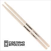 7KLHBML Metal Барабанные палочки, граб, деревянный наконечник, Kaledin Drumsticks