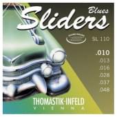 SL110 Blues Sliders Комплект струн для электрогитары, Med.Light, сталь/никель,шелк, 10-48, Thomastik