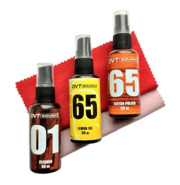 OVTSound-compl.50ml Комплект для ухода за гитарой: масло, очиститель, полироль, 2 салфетки, OVTSound-0