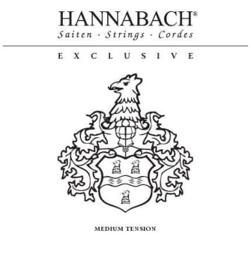 EXCLMT Exclusive Black Комплект струн для классической гитары, среднее натяжение, Hannabach-0