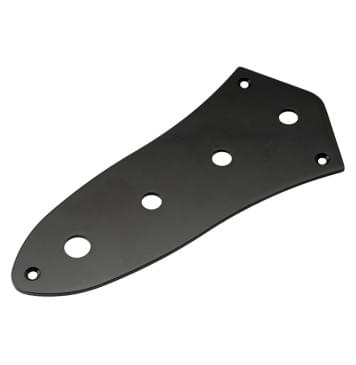 M549BK Накладка под потенциометры для Jazz Bass, черная, Musiclily-0