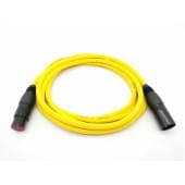 E1-XLR-M-F-0100-4 Кабель микрофонный 1м, желтый, ZZcable