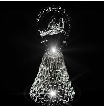 GH-M013 Колокольчик хрустальный «Голубь», средний, Гусь Хрустальный-0