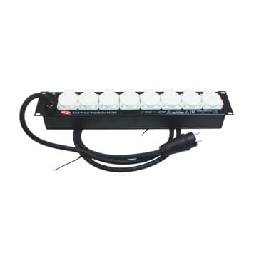 RC708 Дистрибьютор питания, рэковый, EDS-0