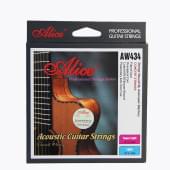 AW434-L Комплект струн для акустической гитары, бронза 80/20, 12-53, Alice