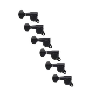 J-07-6R-BK Колки для гитары 6п, черные, Paxphil-0