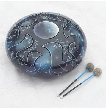 PNG-30PC Глюкофон «Созвездие птиц» 30см, с палочками и чехлом, Pangooda Drums-0