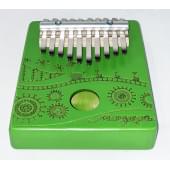 KMKr-2-GR-NEW Escudo Калимба, резонаторная, 10 язычков, трапеция, зеленая, Мозеръ