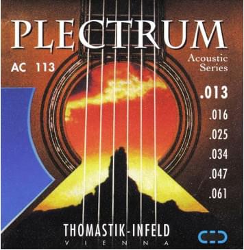 AC113 Plectrum Комплект струн для акустической гитары, бронза, 013-061, Thomastik-0