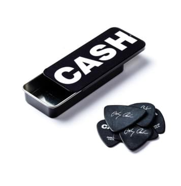JCPT04H Johnny Cash Bold Медиаторы 6шт, толстые, в коробочке, Dunlop-0