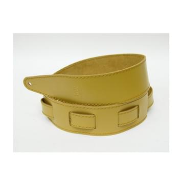 FL111072LP Premier Ремень для гитары, кожаный, горчица, Fidel-0