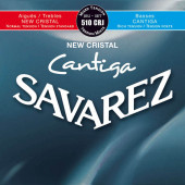 510CRJ New Cristal Cantiga Комплект струн для классической гитары, смешанное нат., посеребр, Savarez