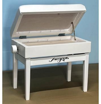 BPM-50/WH Банкетка для пианино или рояля деревянная, белая, Мозеръ-0