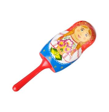 MS-K1-PG-12 Погремушка матрешка, большая, 1 категория, Мастерская Сереброва-0