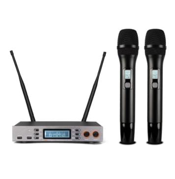 LS-211-2M Беспроводная микрофонная система, 2 ручных передатчика, LAudio-0