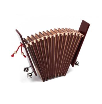 MS-T1-TR-04 Трещотка пластинчатая «малютка», тонировка, с бубенцами, 1 кат, Мастерская Сереброва-0