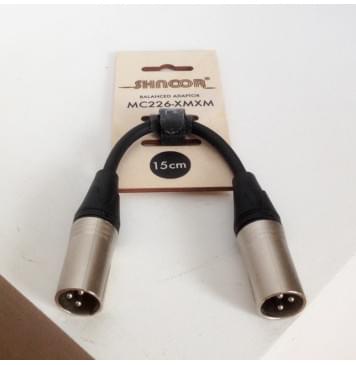 MC226-XMXM-0,15m Кабель соединительный XLRm-XLRm, 15cм, SHNOOR-0